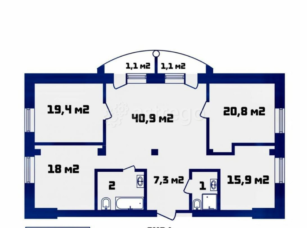 4-комн. квартира, 134.5 м2, 4/5 эт. Санкт-Петербург - изображение 6