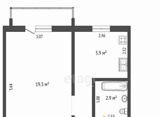 1-комн. квартира, 31 м2, 4/5 эт. Стерлитамак