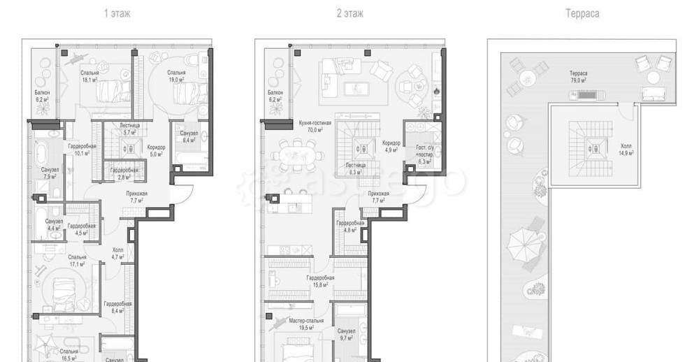 5-комн. квартира, 384.9 м2, 9/9 эт. Москва - изображение 1