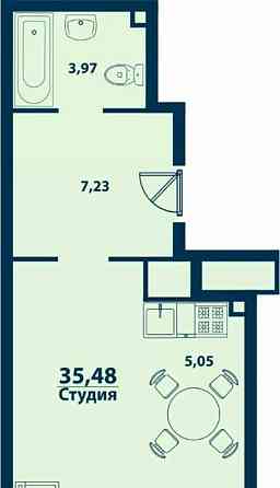 1-комн. квартира, 35.48 м2, 9/24 эт. Уфа