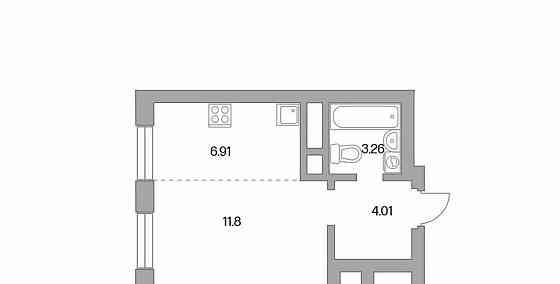 Студия, 25.98 м2, 15/24 эт. Красногорск