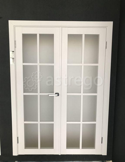 Двустворчатая межкомнатная дверь 541 Белый Лед 60x200 см Пятигорск - изображение 1