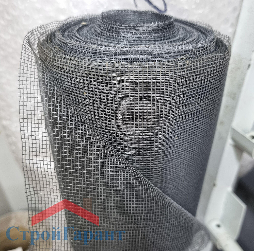 Сетка антимоскитная из стекловолокна, ширина 140 см, серая, 30 м.п/рул. (на отрез) Череповец - изображение 1