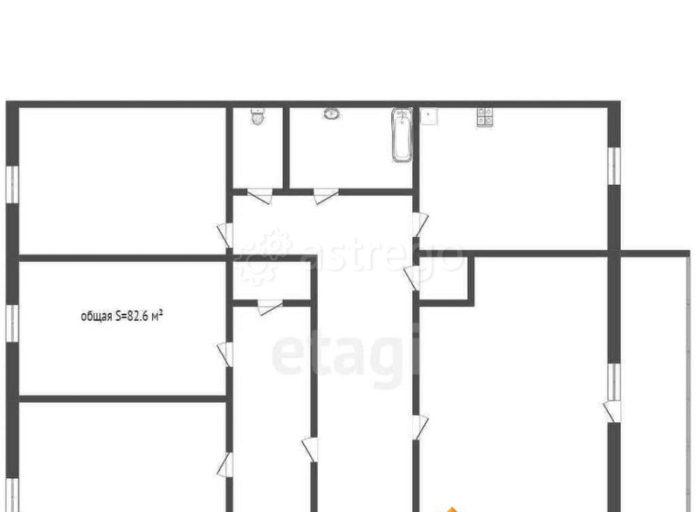 4-комн. квартира, 82.6 м2, 1/2 эт. Бийск - изображение 7