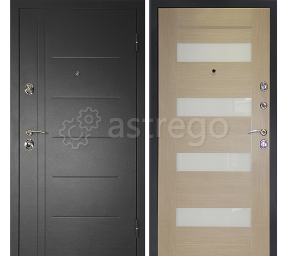 Дверь металлическая Сити С дуб бел 860х2050 левая Екатеринбург - изображение 1