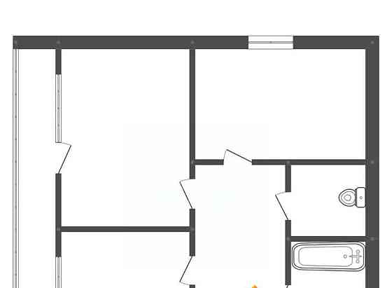 2-комн. квартира, 43.1 м2, 1/5 эт. Белогорск