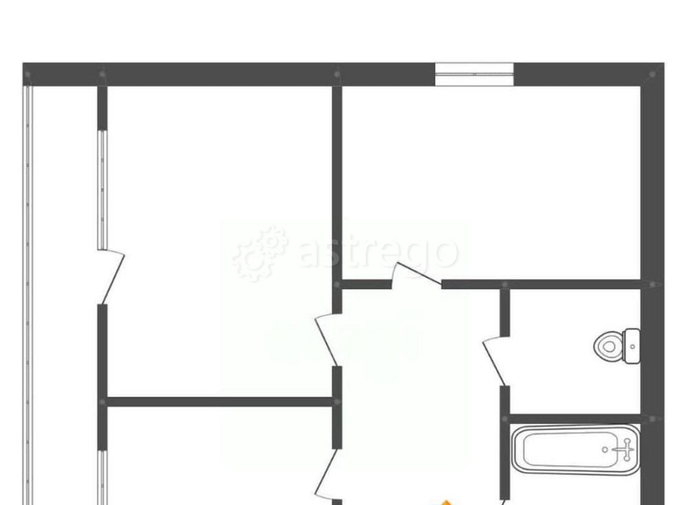 2-комн. квартира, 43.1 м2, 1/5 эт. Белогорск - изображение 3