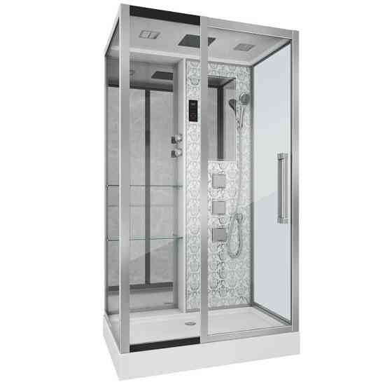Душевая кабина NG-7713WL 820x1200х2150 низкий поддон стенки БЕЛЫЕ 5 мест Niagara Москва