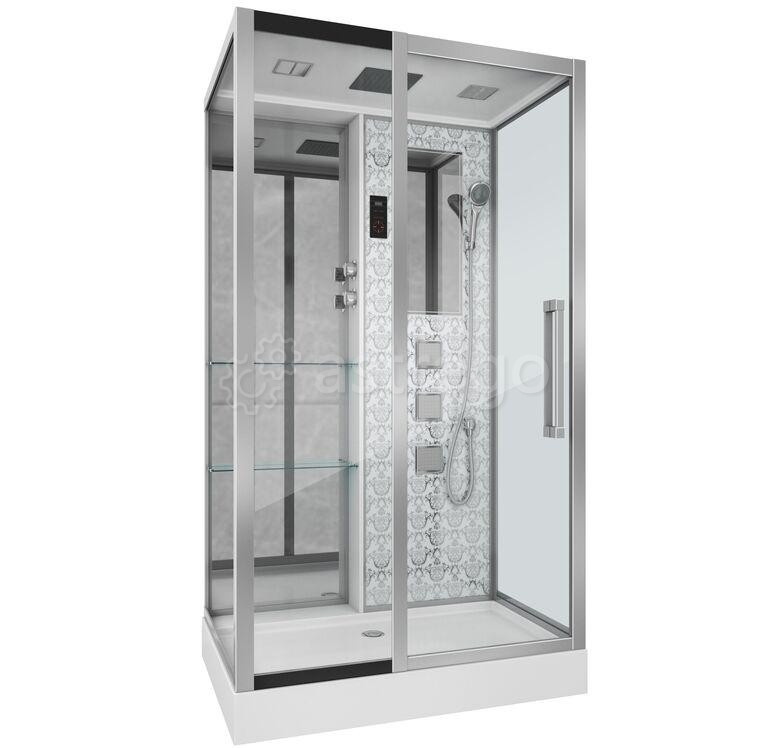 Душевая кабина NG-7713WL 820x1200х2150 низкий поддон стенки БЕЛЫЕ 5 мест Niagara Москва - изображение 1