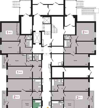 4-комн. квартира, 85.2 м2, 1/17 эт. Красноярск