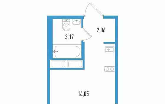 Студия, 20.35 м2, 10/12 эт. Санкт-Петербург