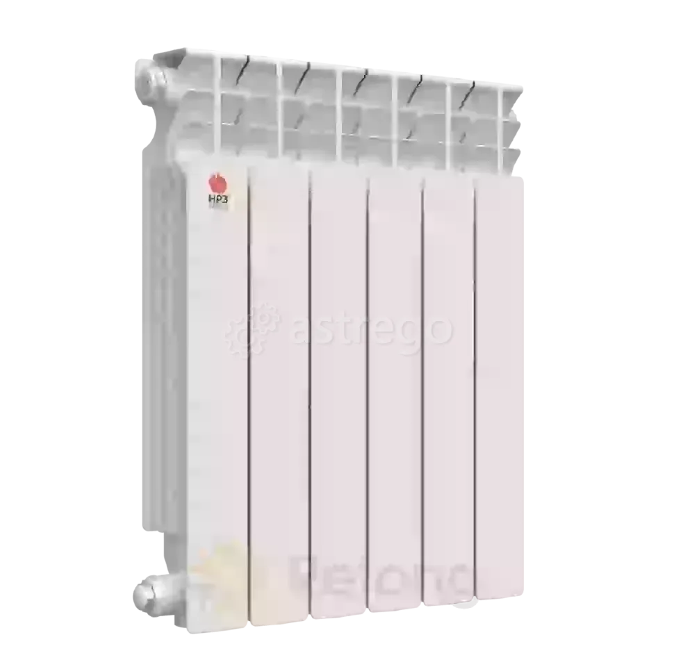 Радиатор НРЗ ЛЮКС 500/100, алюминиевый, 6 секций Москва - изображение 1