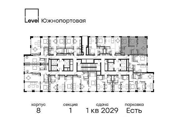 3-комн. квартира, 64.4 м2, 31/49 эт. Москва