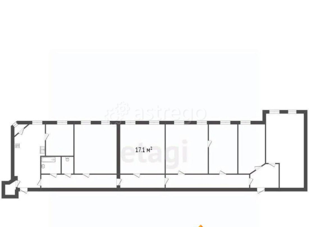 Комната, 17.1 м2, 6/6 эт. Санкт-Петербург - изображение 4