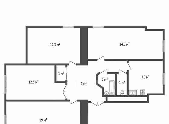 4-комн. квартира, 82.1 м2, 4/6 эт. Санкт-Петербург