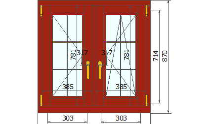 Деревянное окно 870х870 ЕВРО брус 78х78 мм сосна сращенная. Стеклопакет: 4-14-4-14-4И. Двухкамерный. Москва