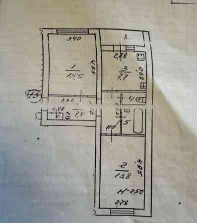 2-комн. квартира, 50 м2, 5/5 эт. Орехово-Зуево