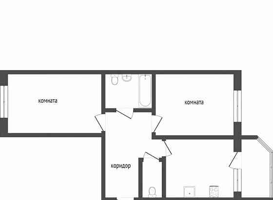 2-комн. квартира, 68.6 м2, 3/16 эт. Видное