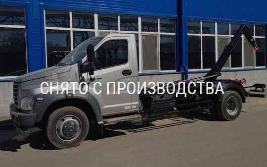 Бункеровоз Крюковой погрузчик КМ-10 на шасси ГАЗ-3309 Москва