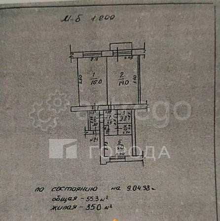 2-комн. квартира, 55 м2, 3/3 эт. Новоалтайск - изображение 1