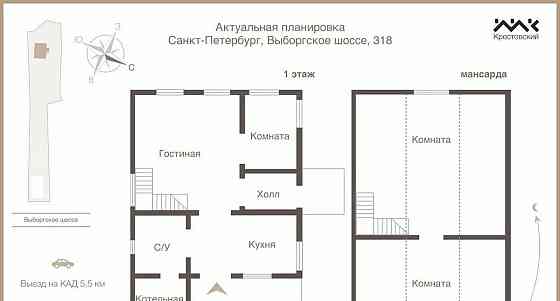 Дом, 105.8 м2, 21.5 сотки, 2 эт. Санкт-Петербург