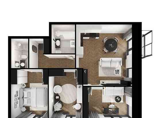 3-комн. квартира, 75 м2, 10/12 эт. Санкт-Петербург