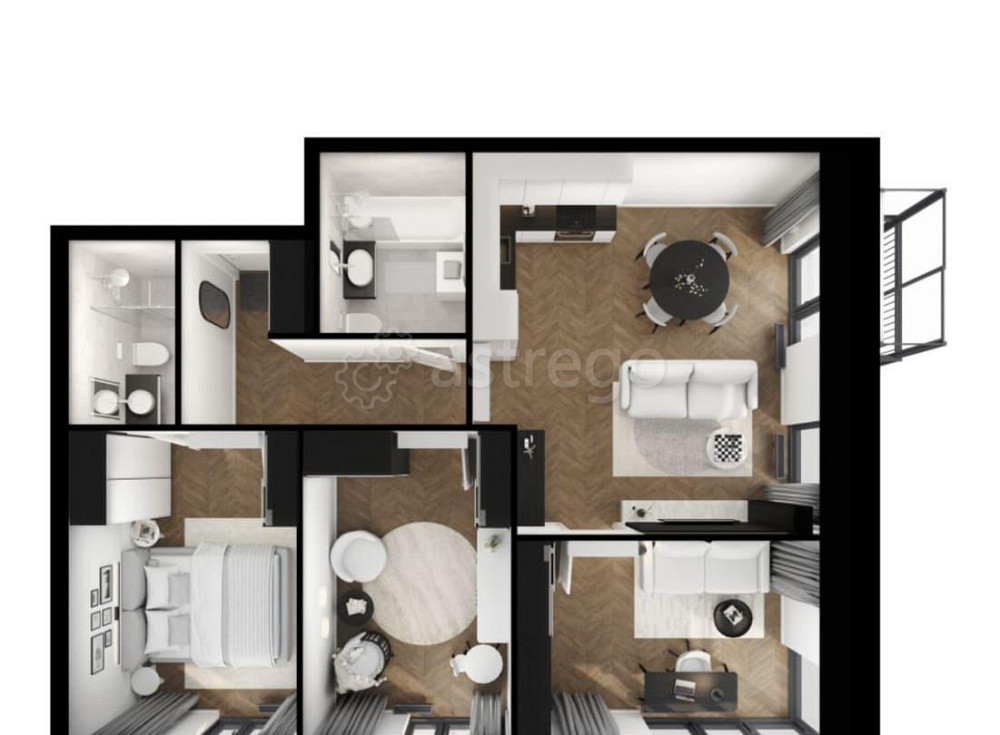 3-комн. квартира, 75 м2, 10/12 эт. Санкт-Петербург - изображение 3