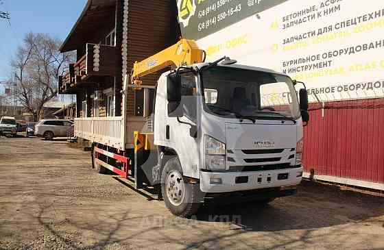 Бортовой автомобиль на шасси Isuzu Giga 4х2, 205 л.с., борт 6,5 м, с КМУ Changxing 8 т Благовещенск