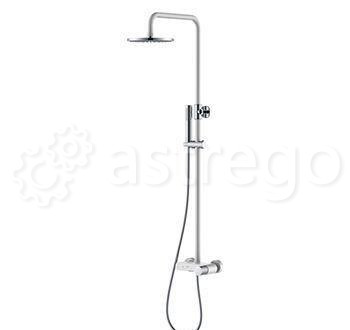 Душевая стойка BOHEME Stick ручка Diamond 128-WCR White/Chrome Новосибирск - изображение 1