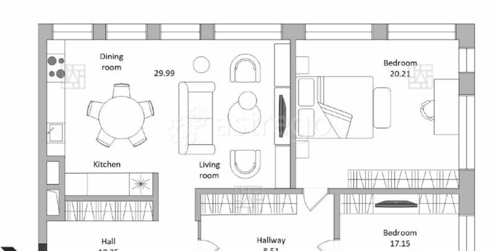 3-комн. квартира, 105 м2, 12/12 эт. Москва - изображение 7