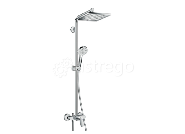Душевая стойка Hansgrohe, Crometta E, смеситель - есть, тип открывания воды - однорычажный Москва - изображение 1