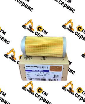 Фильтр гидравлический сервоуправления (пилотный) 2474-9041S DOOSAN Новосибирск