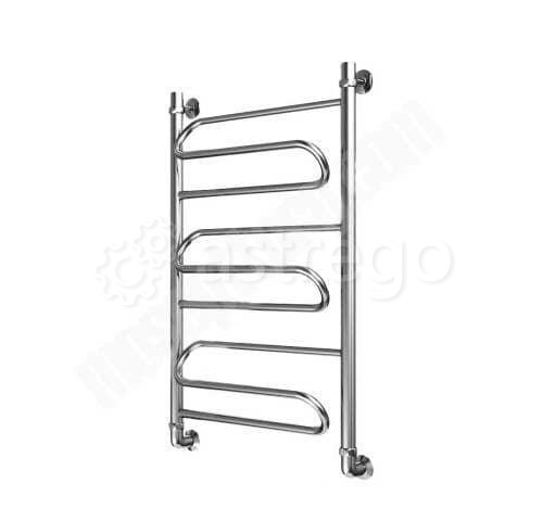 Полотенцесушитель водяной нержавеющая сталь Лесенка Ду 25 (1") НР 400х800мм нижнее подключение соеди Москва - изображение 1