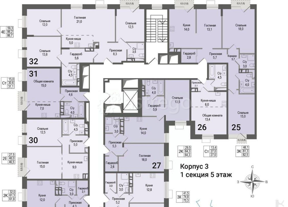 4-комн. квартира, 86.2 м2, 5/8 эт. Королев - изображение 6
