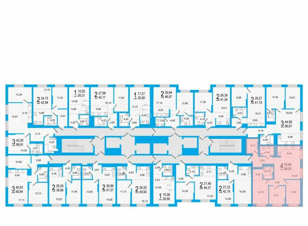 3-комн. квартира, 89.05 м2, 17/26 эт. Уфа - изображение 2