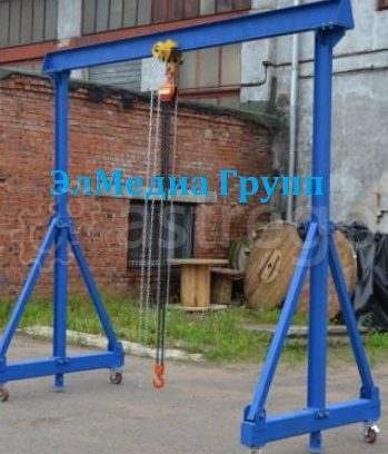 Кран козловой с дистанционным управлением SB 1 т 3,5 м пролет 2,4 м Тюмень - изображение 1