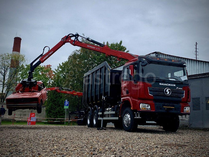 Ломовоз на шасси SHACMAN SX3258 с КМУ ВМ10-74М грейфером лепестковым RG-25 Санкт-Петербург - изображение 1