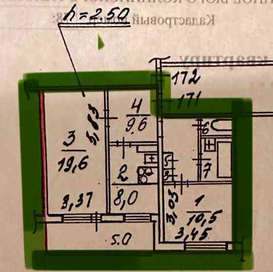 2-комн. квартира, 52.3 м2, 8/12 эт. Санкт-Петербург