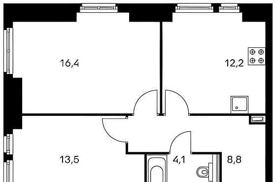 2-комн. квартира, 55 м2, 14/34 эт. Красногорск