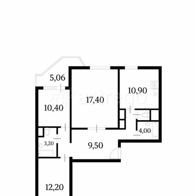 3-комн. квартира, 74 м2, 7/16 эт. Балашиха - изображение 6