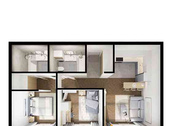 2-комн. квартира, 57.3 м2, 1/9 эт. Санкт-Петербург
