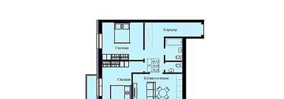3-комн. квартира, 78.35 м2, 8/10 эт. Красноярск