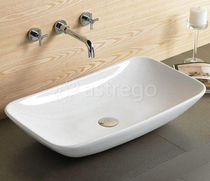 Раковина на столешницу Cerama LUX 9447 (51х36х13) Красноярск - изображение 1