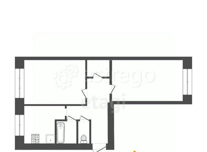 2-комн. квартира, 48.6 м2, 1/5 эт. Бийск - изображение 5
