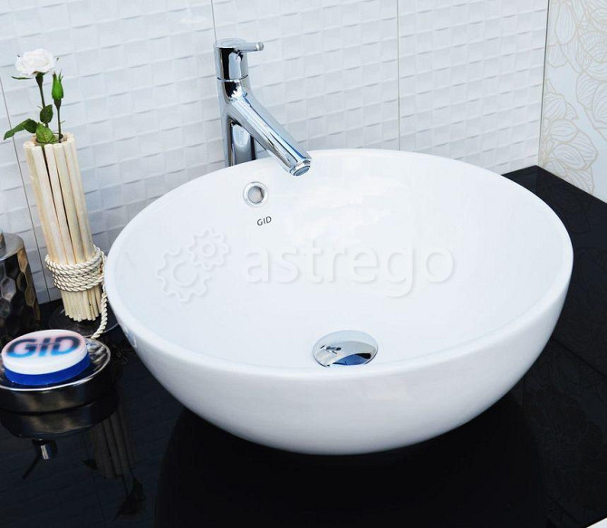 Раковина на столешницу Cerama LUX 9003A (43х43х17,5) Красноярск - изображение 1