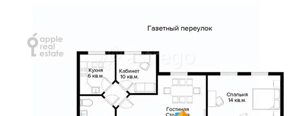 3-комн. квартира, 94 м2, 3/9 эт. Москва - изображение 6