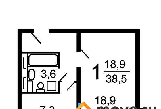 1-комн. квартира, 40 м2, 5/14 эт. Москва