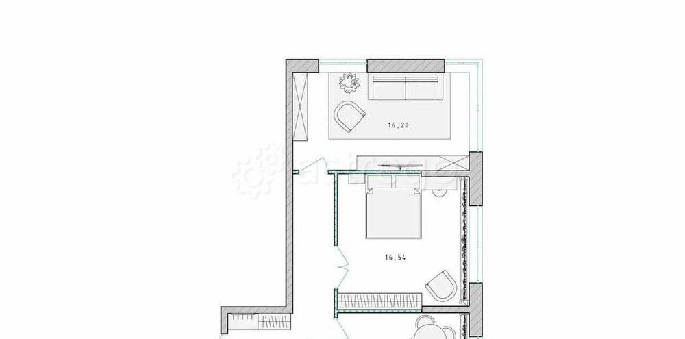 2-комн. квартира, 59.4 м2, 4/17 эт. Пушкино - изображение 2
