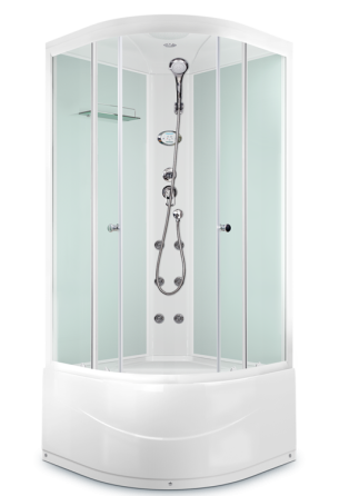 Душевая кабина 100х100 высокий поддон Domani-Spa Delight 110 High Б/М гидро Красноярск