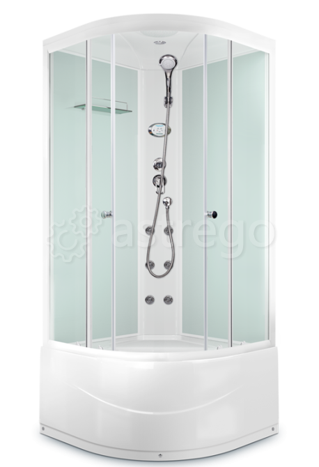 Душевая кабина 100х100 высокий поддон Domani-Spa Delight 110 High Б/М гидро Красноярск - изображение 1
